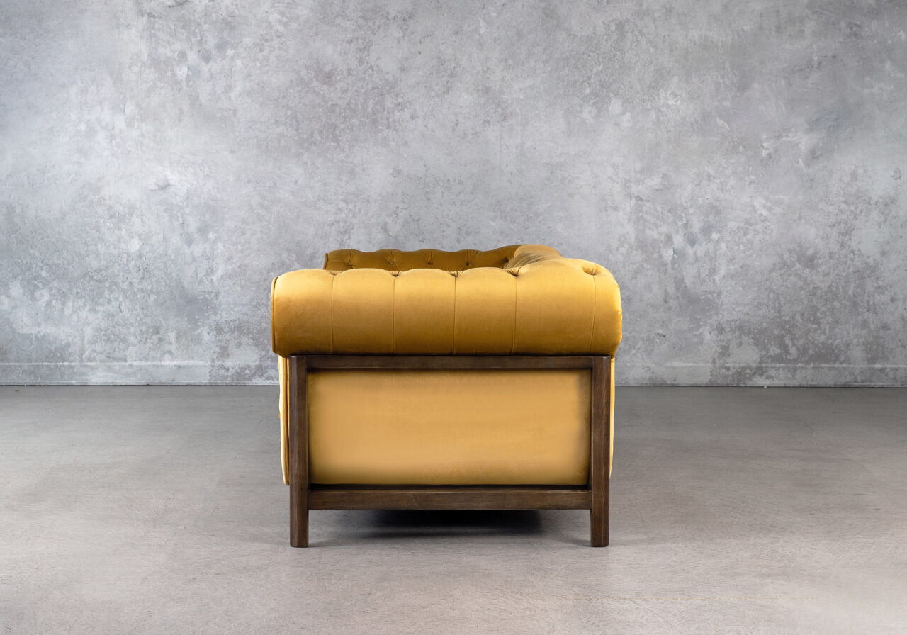 Danika Sofa in Mustard, Side