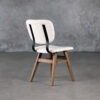 Declan Dining Chair in Cream, Back