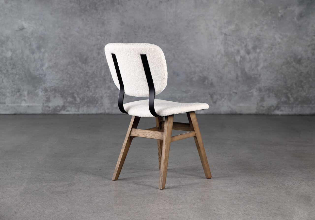 Declan Dining Chair in Cream, Back