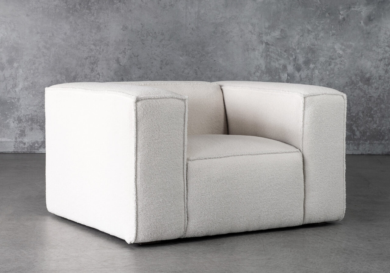 Emma Chair in Cream, Angle