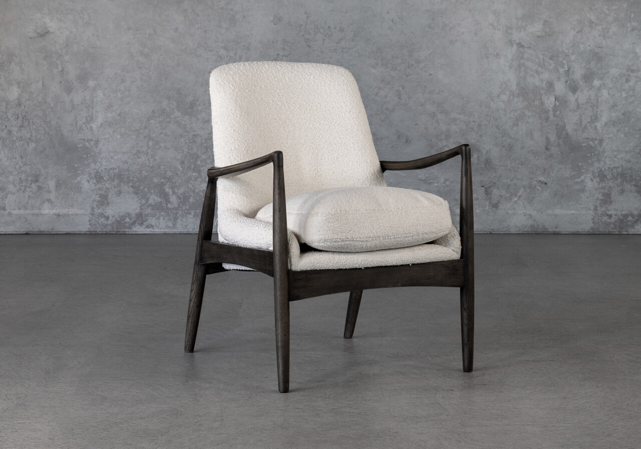 Hershey Chair in Cream, Angle