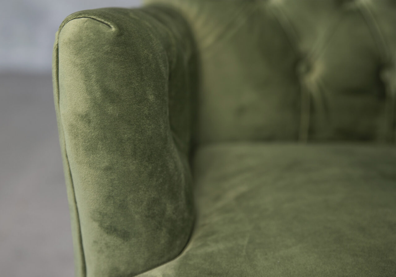Jeanette Chair in Green, Close Up