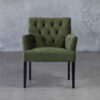 Jeanette Chair in Green, Front