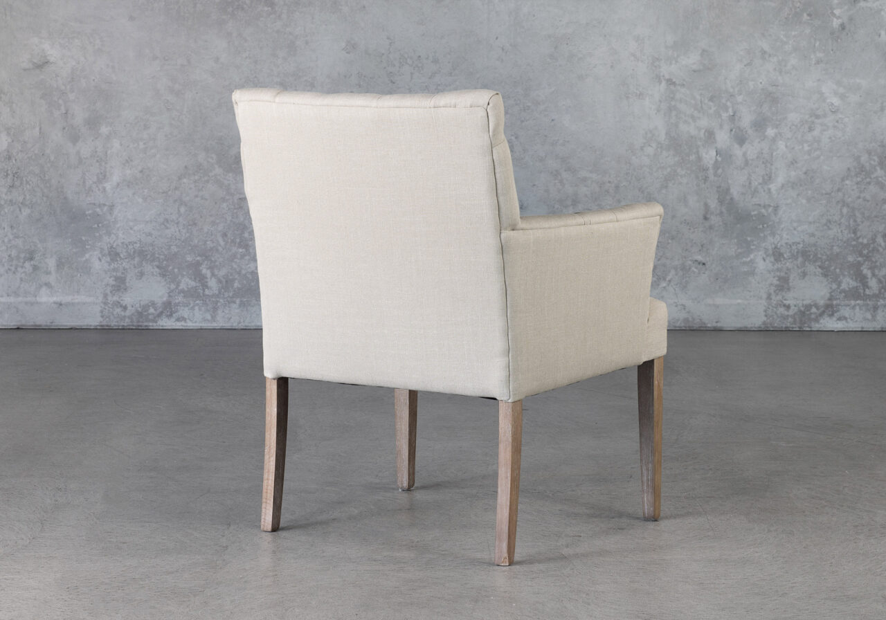 Jeanette Chair in Linen, Back