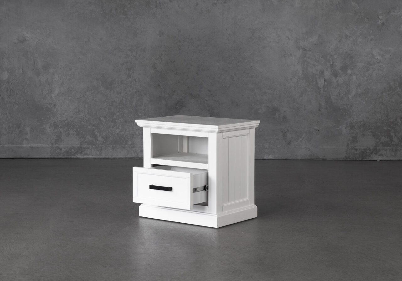 Lewis Night Stand, Angle, Open