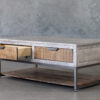 Mita Coffee Table, Angle, Drawer Open