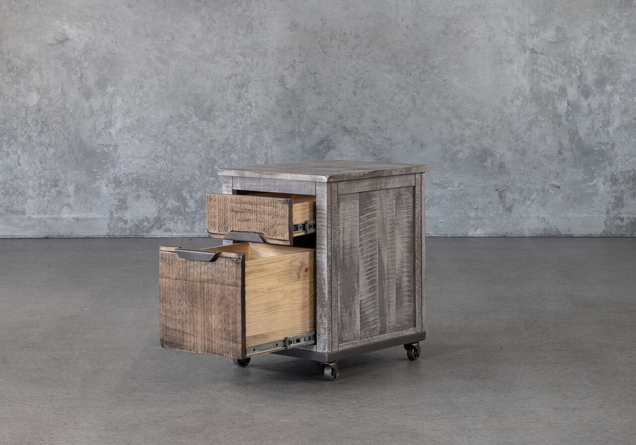 Mita File Cabinet, Angle, Drawer Out