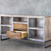 Mita TV Unit Angle, Open Drawer