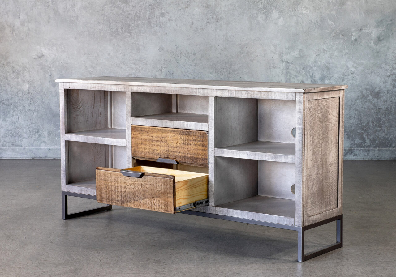 Mita TV Unit Angle, Open Drawer