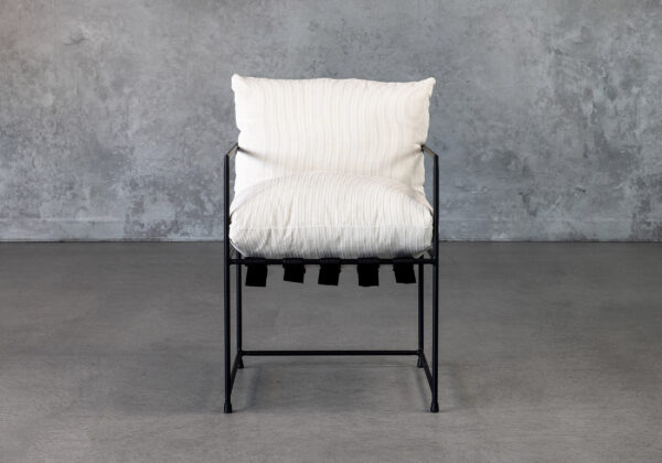 Trento Dining Chair in Cream, Front