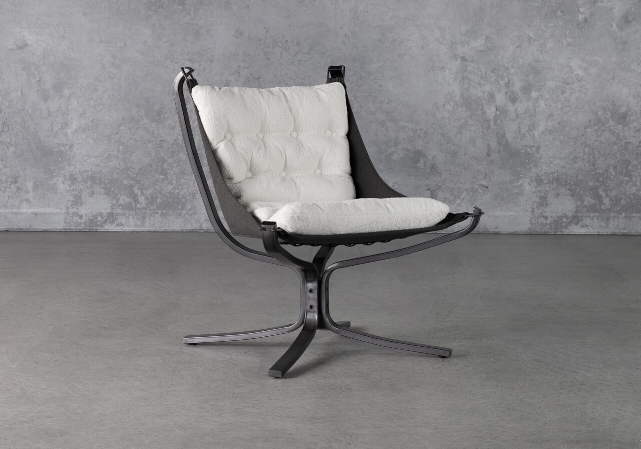 Ford Chair in Cream, Angle