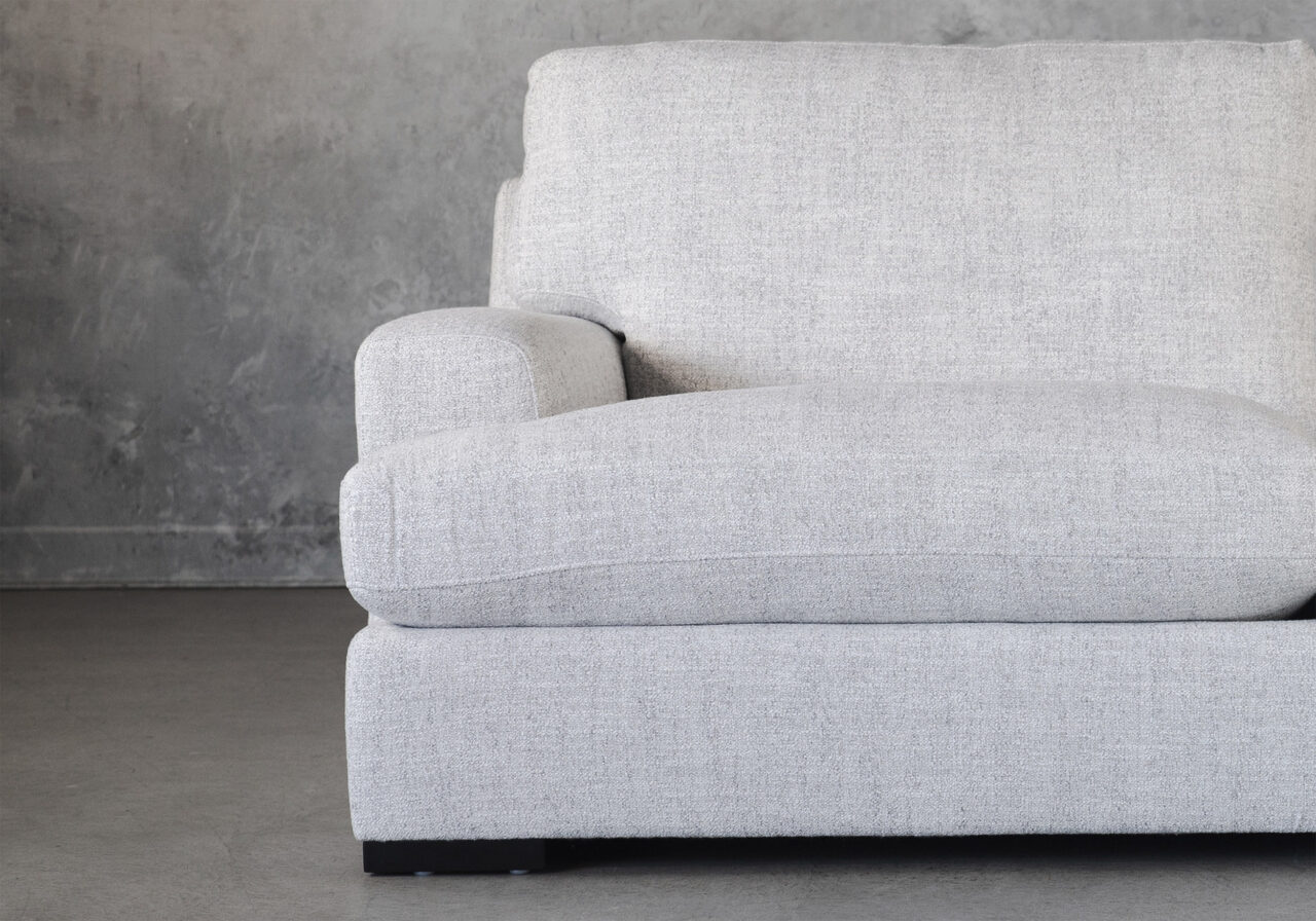 Nino Sofa in Light Grey A303, Close Up