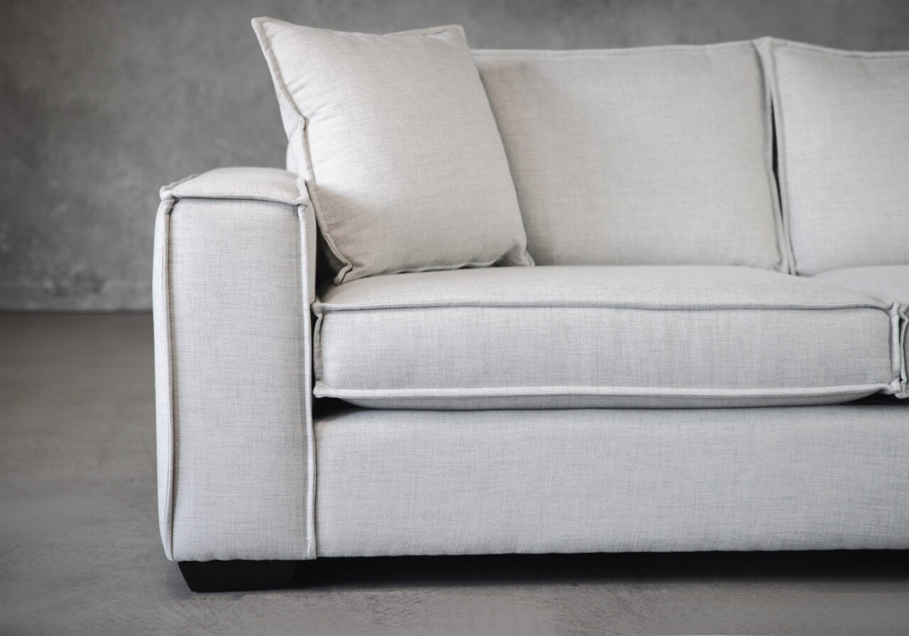 Roxbury Sofa in Prelude Dove, Close Up