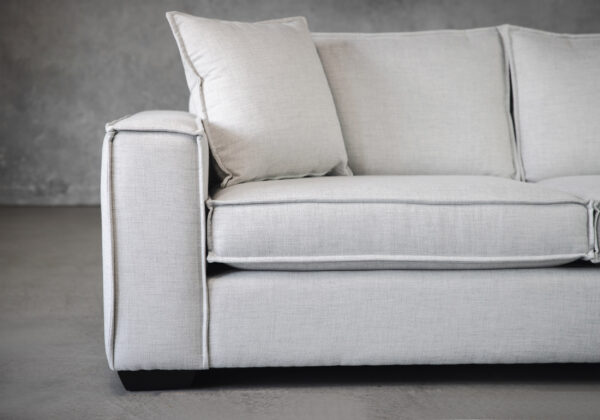 Roxbury Sofa in Prelude Dove, Close Up