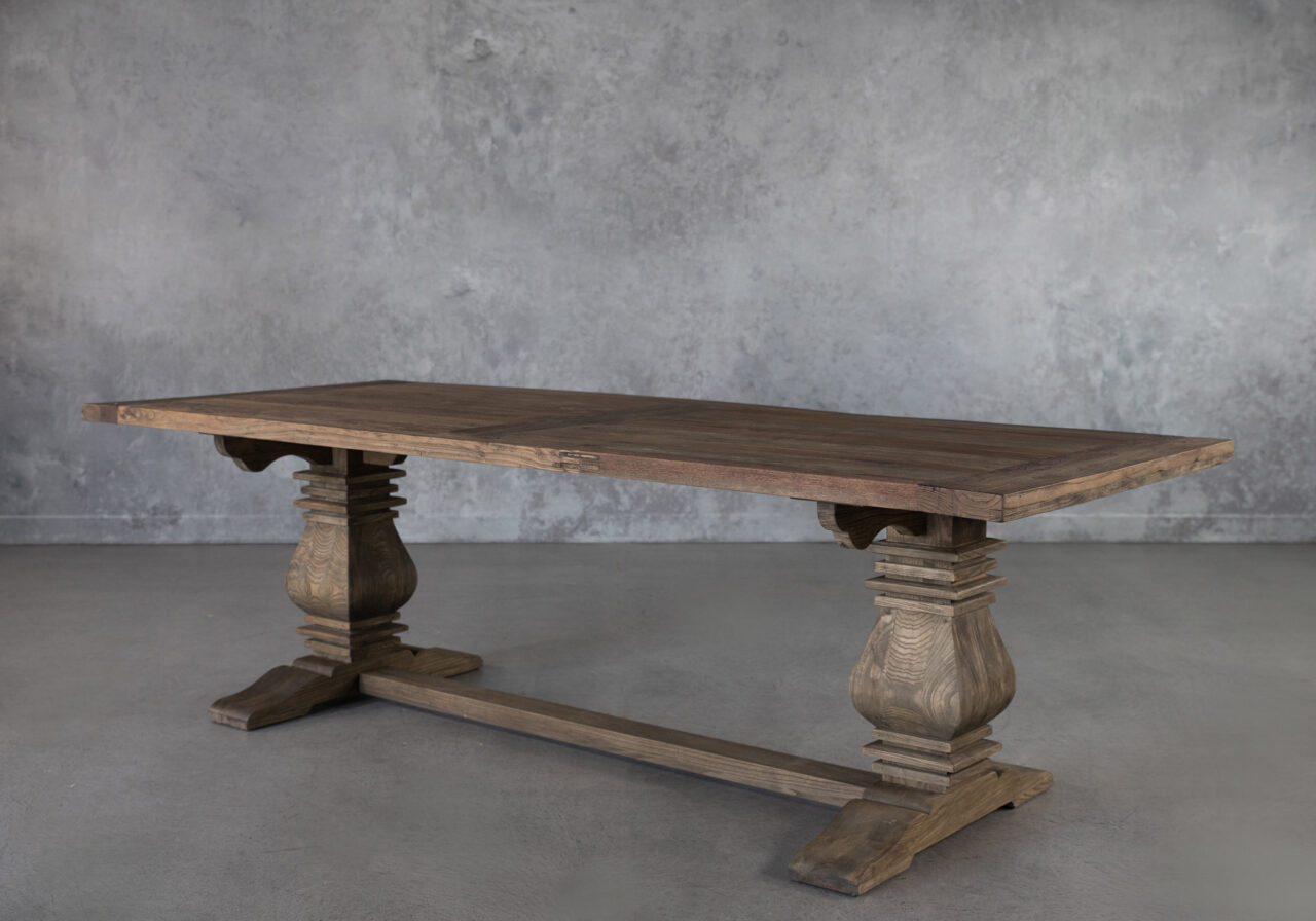 Trestle Dining Table, Angle