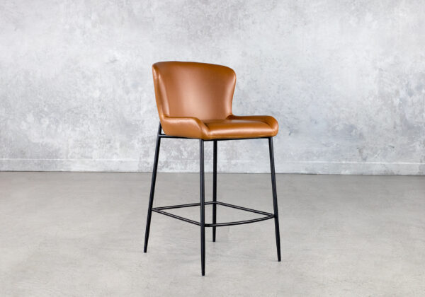 Glam Counter Stool in L.Brown, Angle Glam Counter Stool in L.Brown, Angle