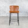 Glam Counter Stool in L.Brown, Front