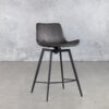 Hype Swivel Counter Stool in Grey, Angle