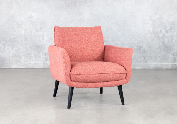 Layla Accent in Coral, Angle