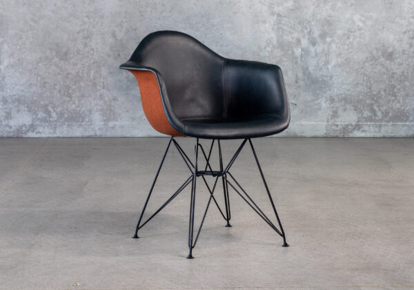 Zara Dining Chair in Navy, Angle