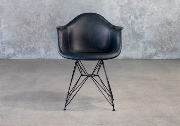 Zara Dining Chair in Navy, Front