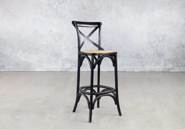 Avenue Bar Stool in Black, Angle