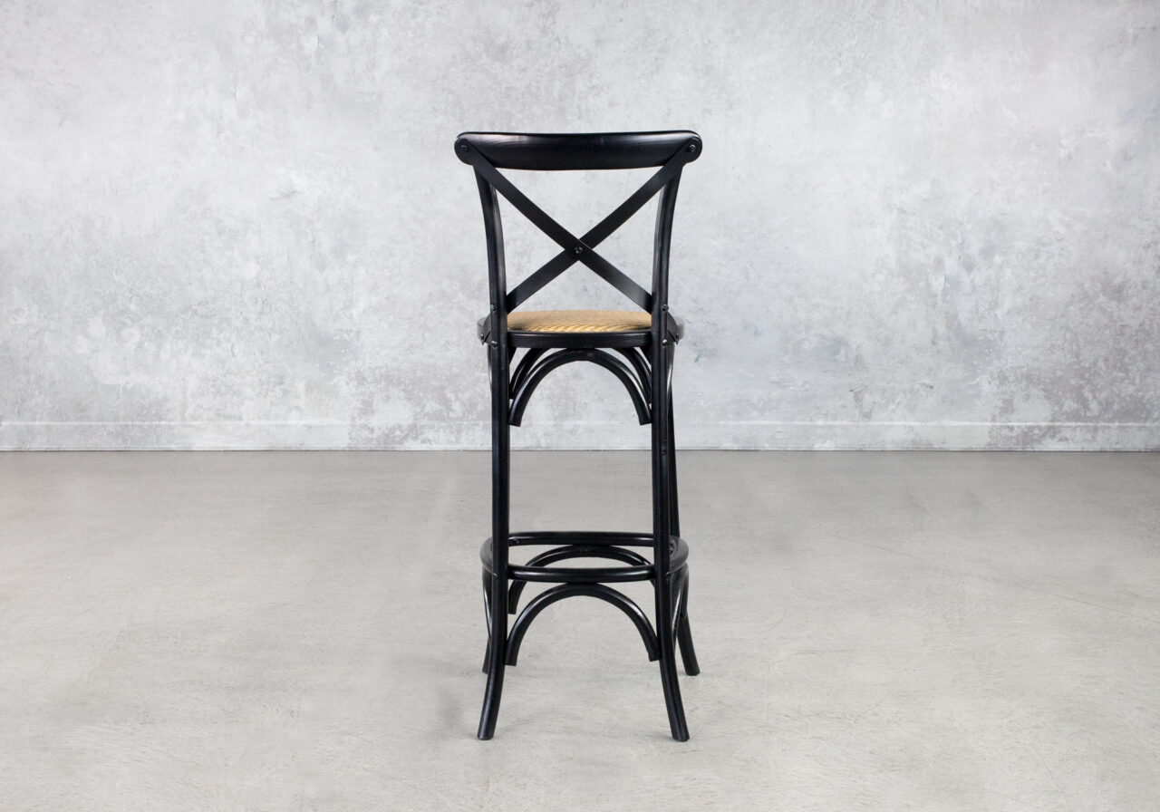 Avenue Bar Stool in Black, Back