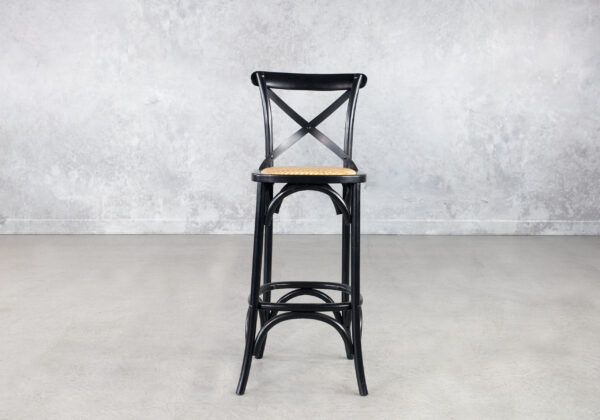 Avenue Bar Stool in Black, Front