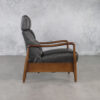Hanford Recliner in Black, Side