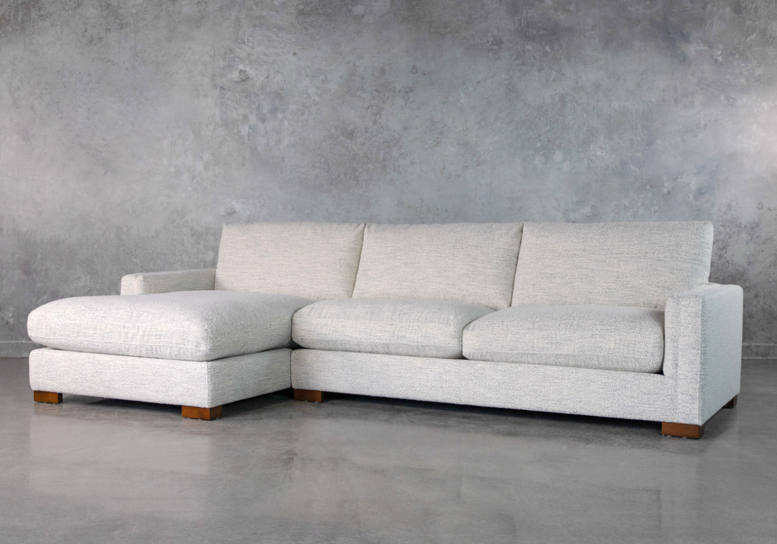 bruce fabric sectional sofa angle