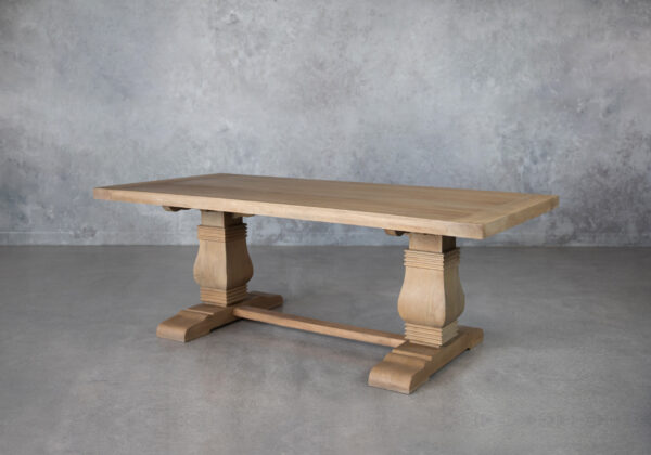 Camille Dining Table, Mango Wood, Angle