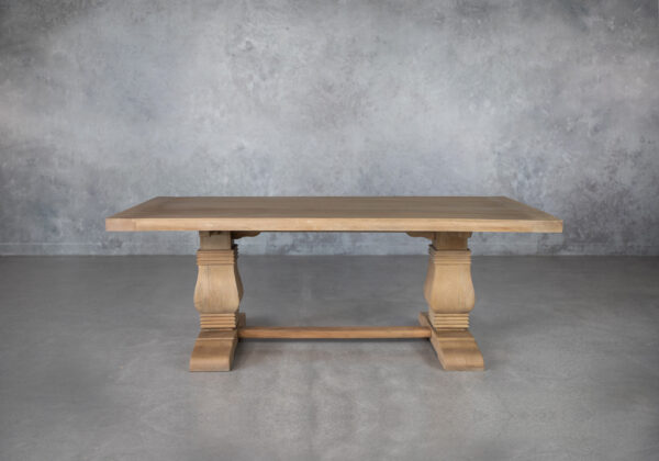 Camille Dining Table, Mango Wood, Front