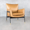 Draper chair in Leather, Angle