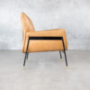 Draper chair in leather, Side