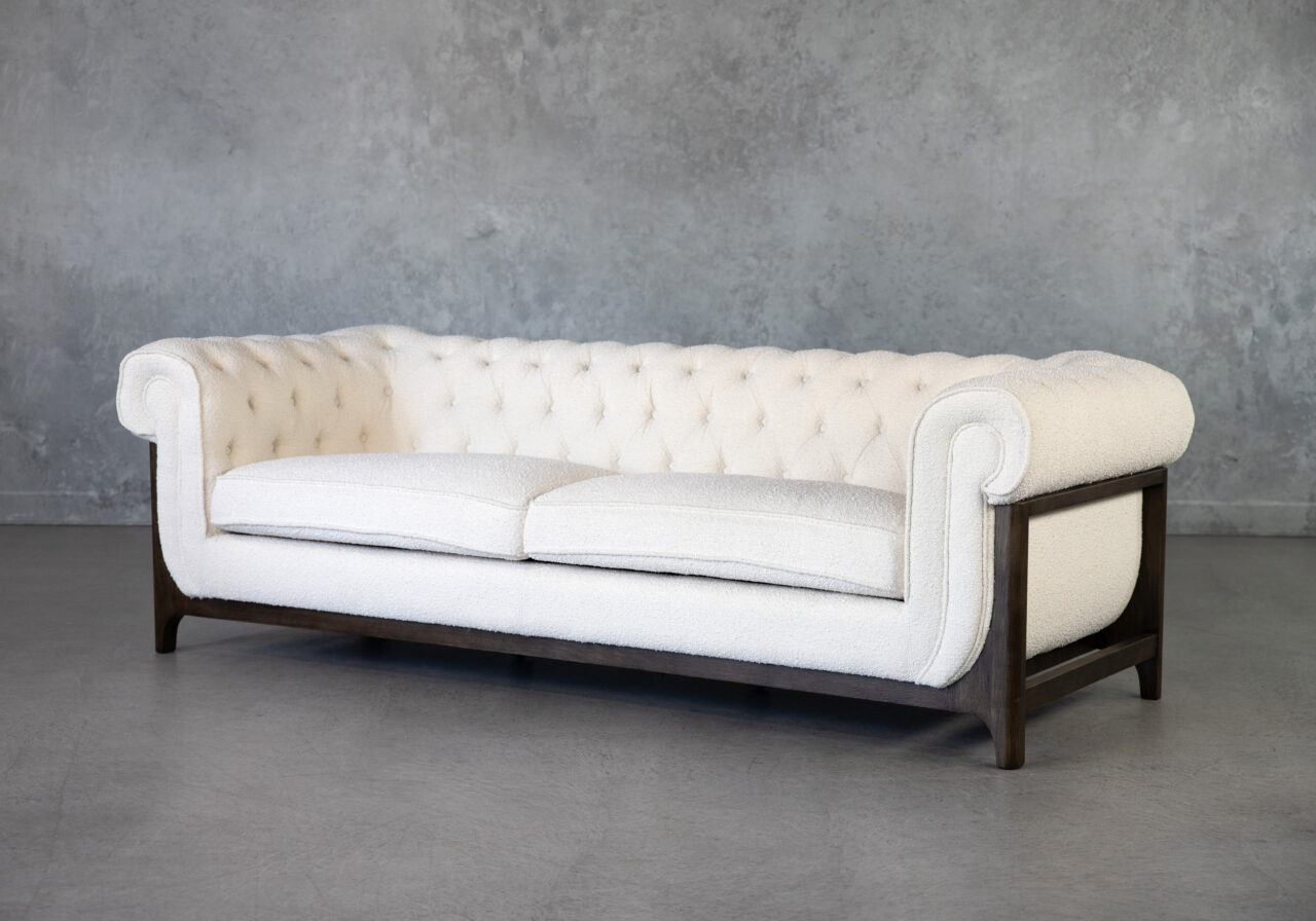 Danika Sofa in Cream, Angle