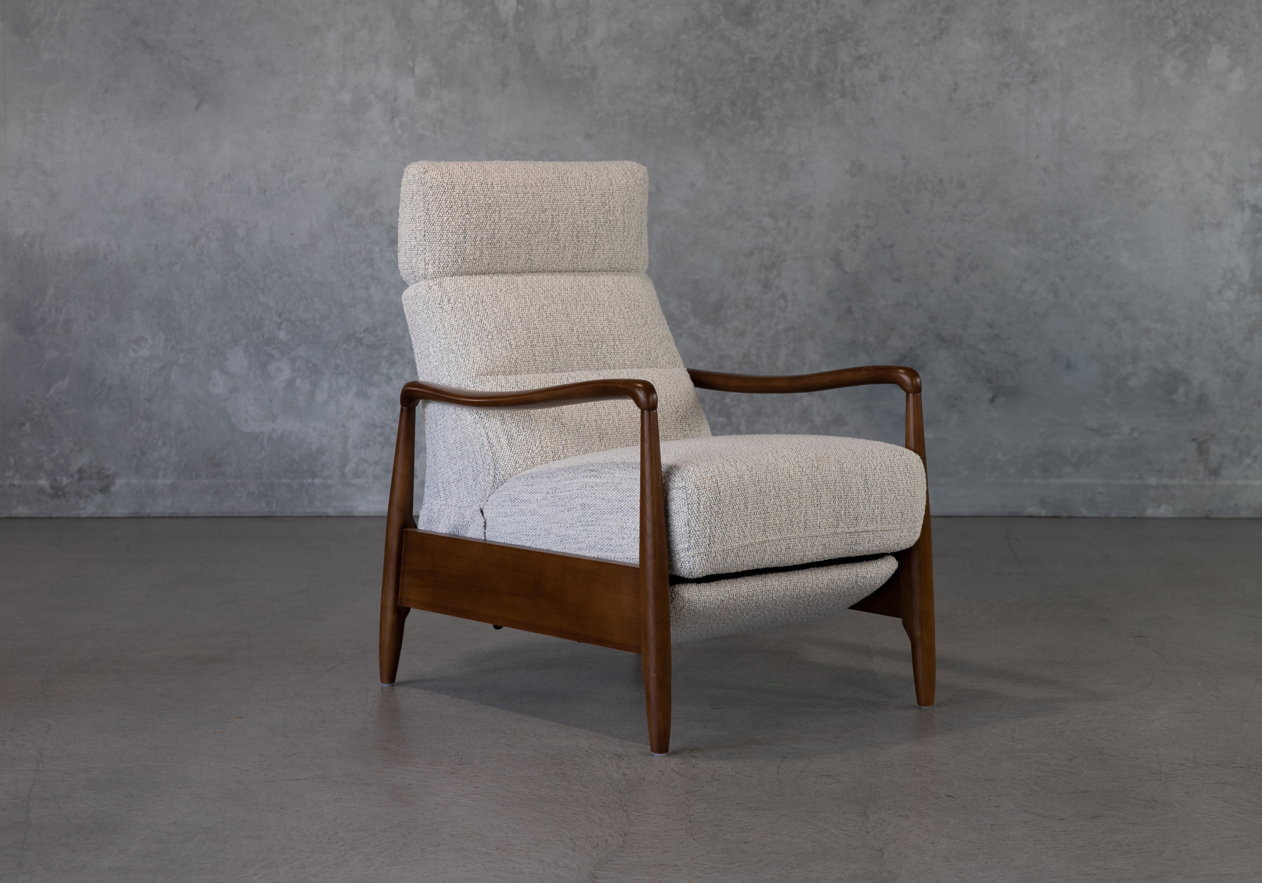 Hanford Recliner Beige Angle