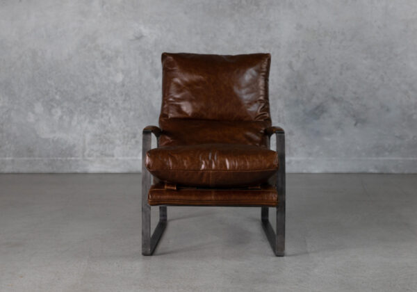 Frank Chair in Brown, Front