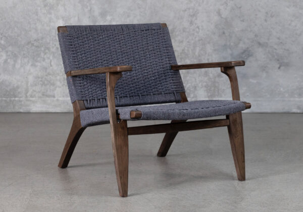 Sahara Chair in Denim, Angle