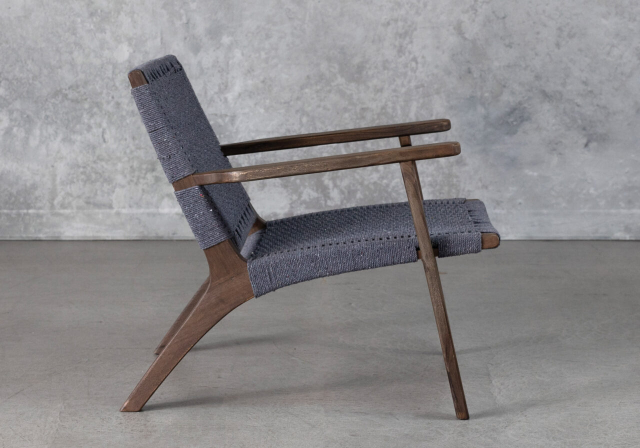 Sahara Chair in Denim, Side