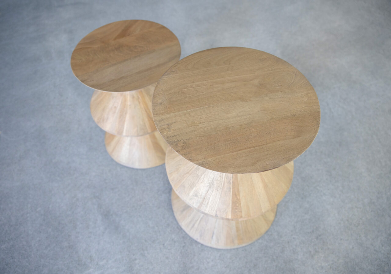 Jaya Natural Mango Wood Stool Muse Merchant