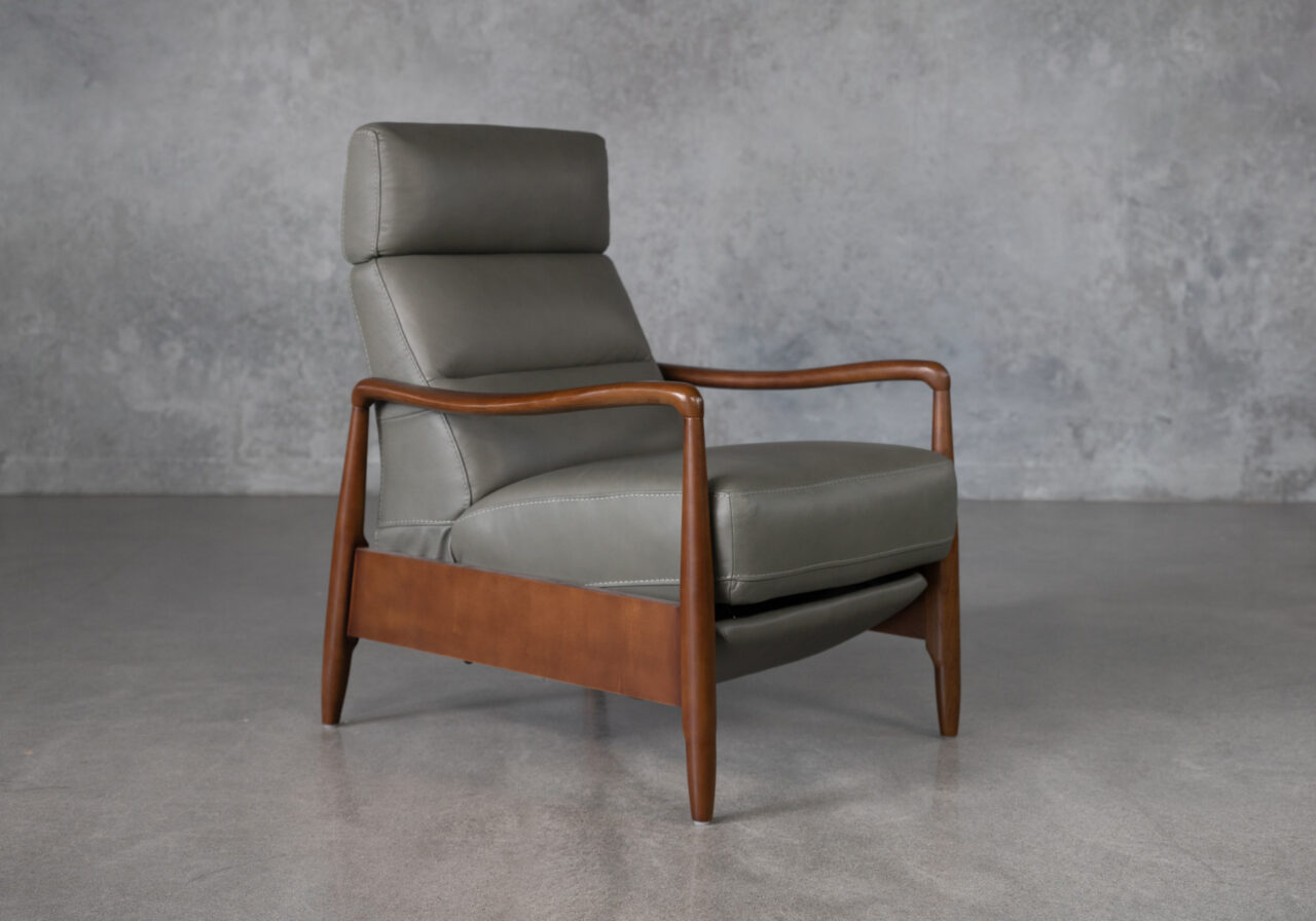 Hanford Recliner Slate Angle
