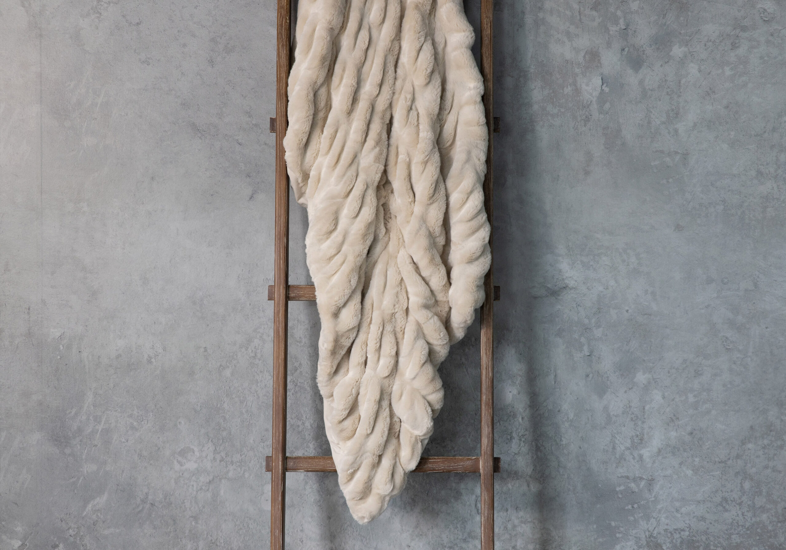 Faux Fur Pleat
