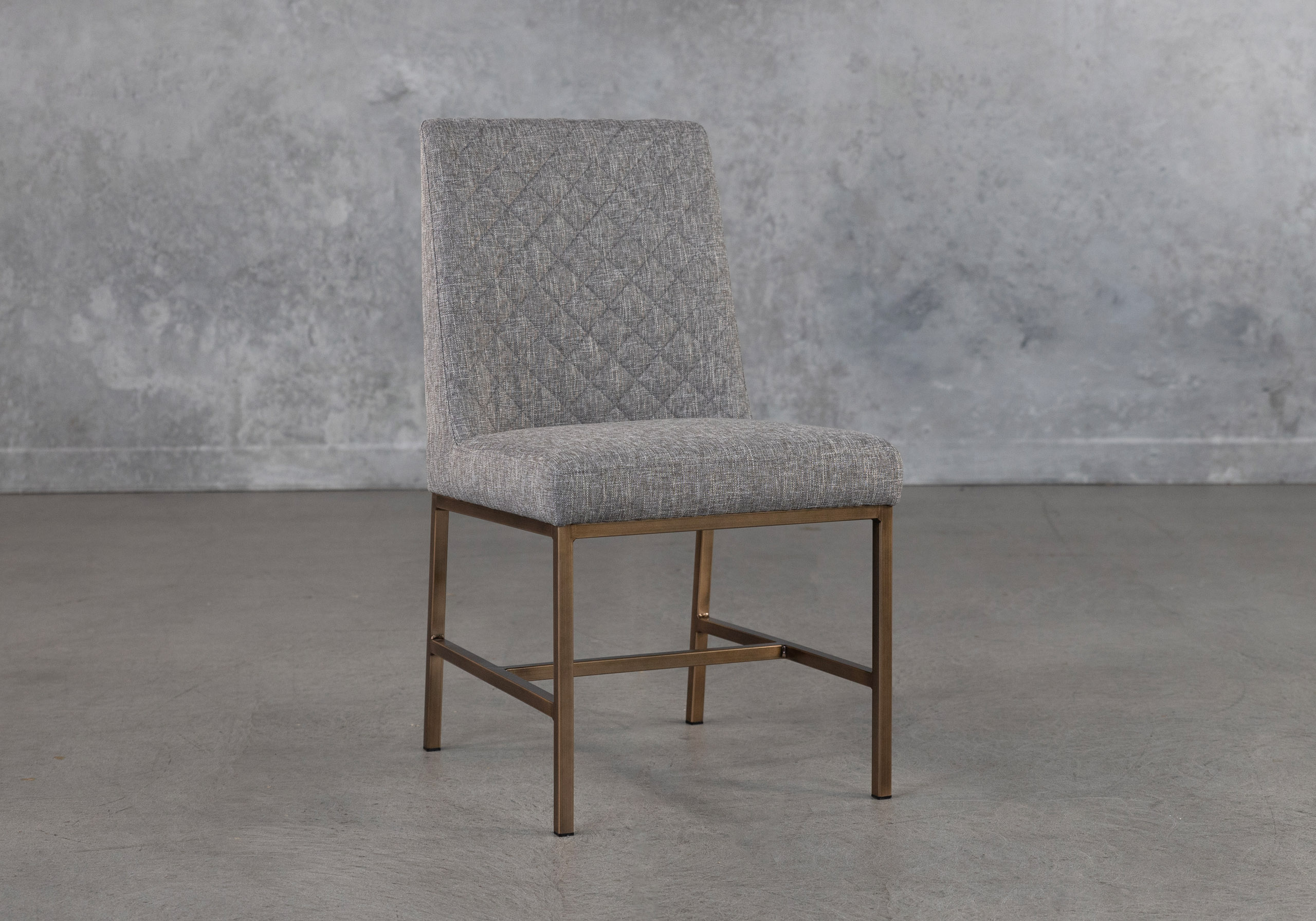 Delta Dining Chair Grey Angle