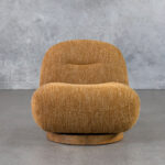 Petrie Swivel Chair Mustard Front