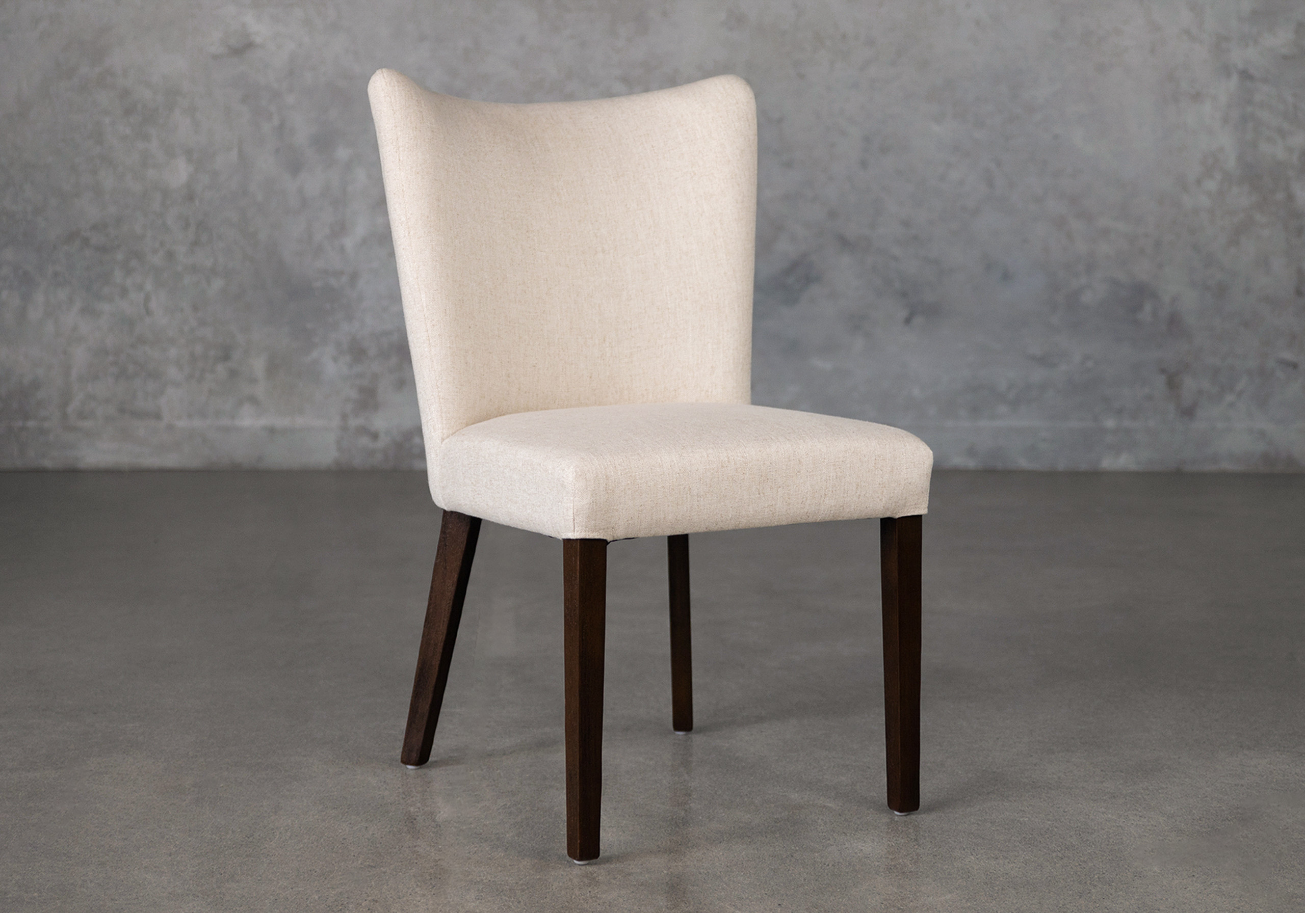 greg linen fabric dining chair angle