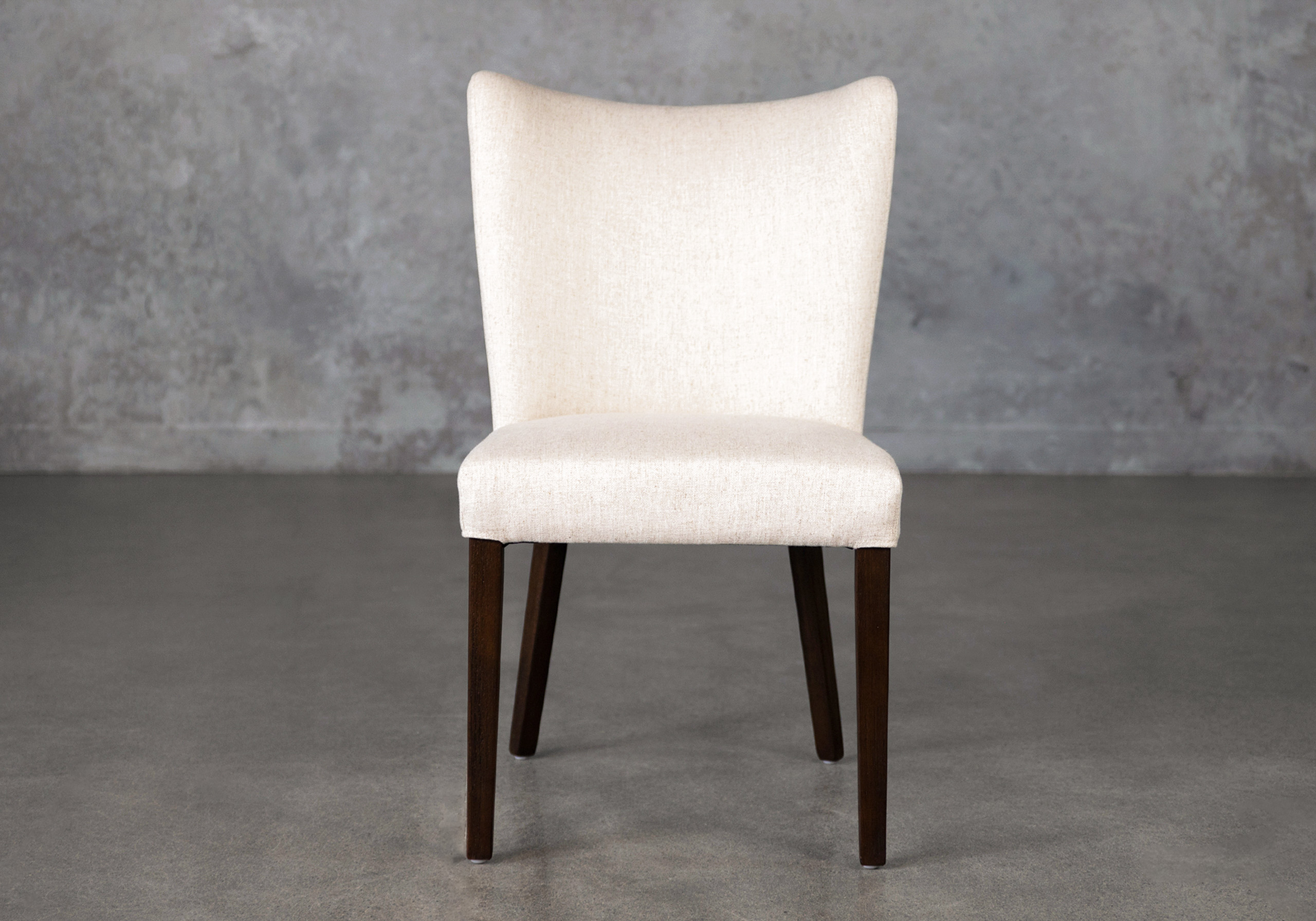 greg linen fabric dining chair front