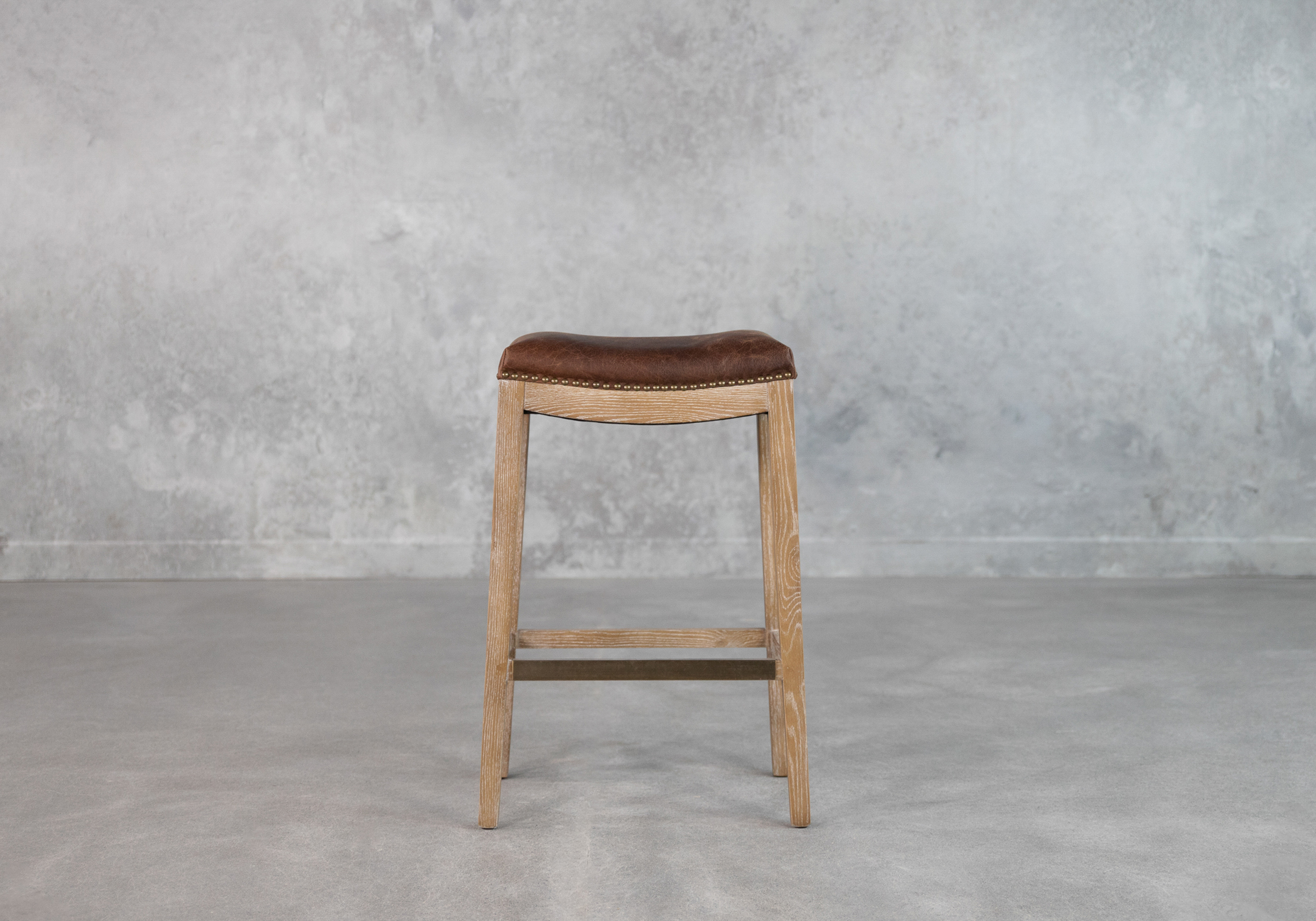 Ness Counter Stool Brown Front 1