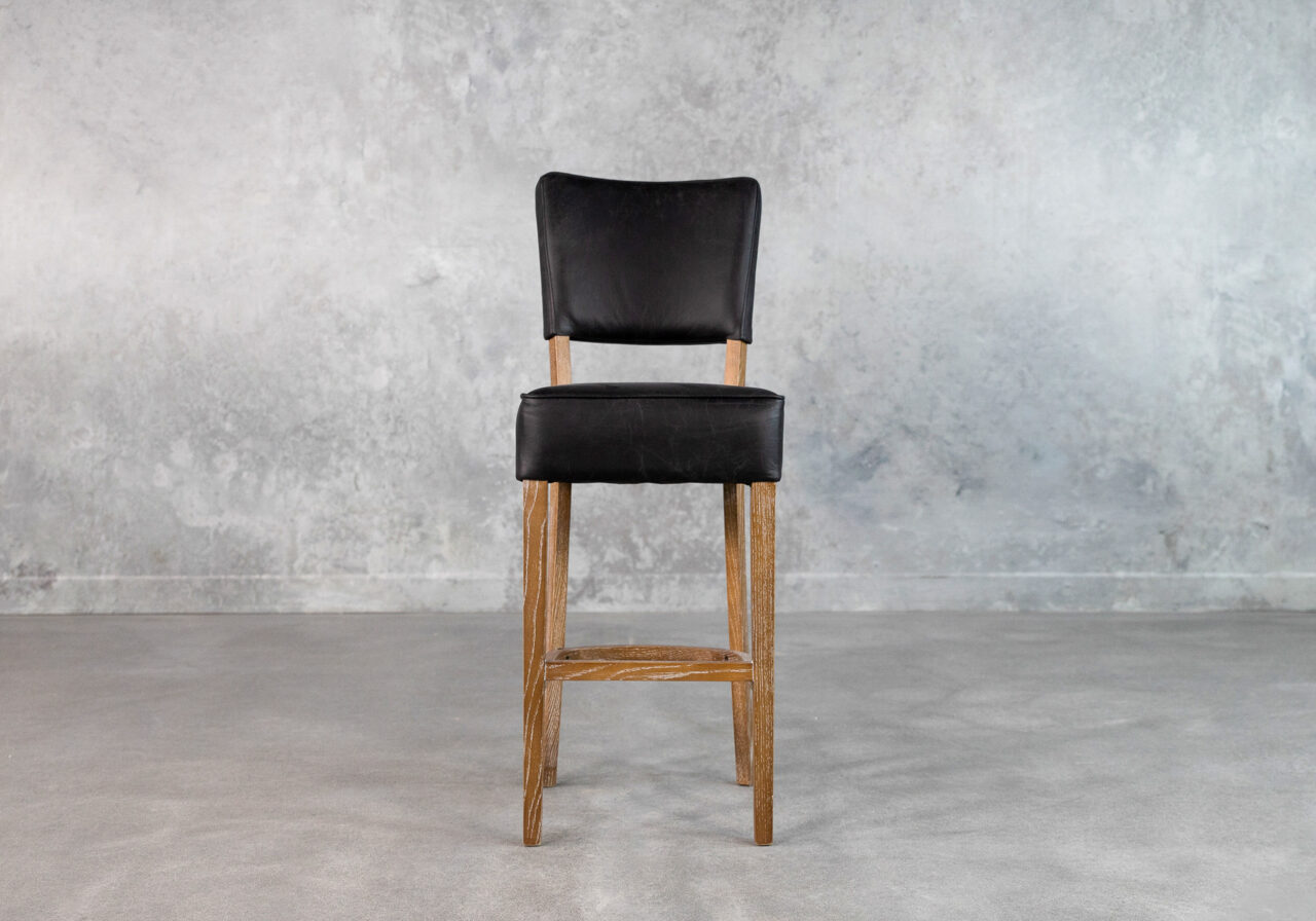 Teton-Barstool-Black-Leather-Front