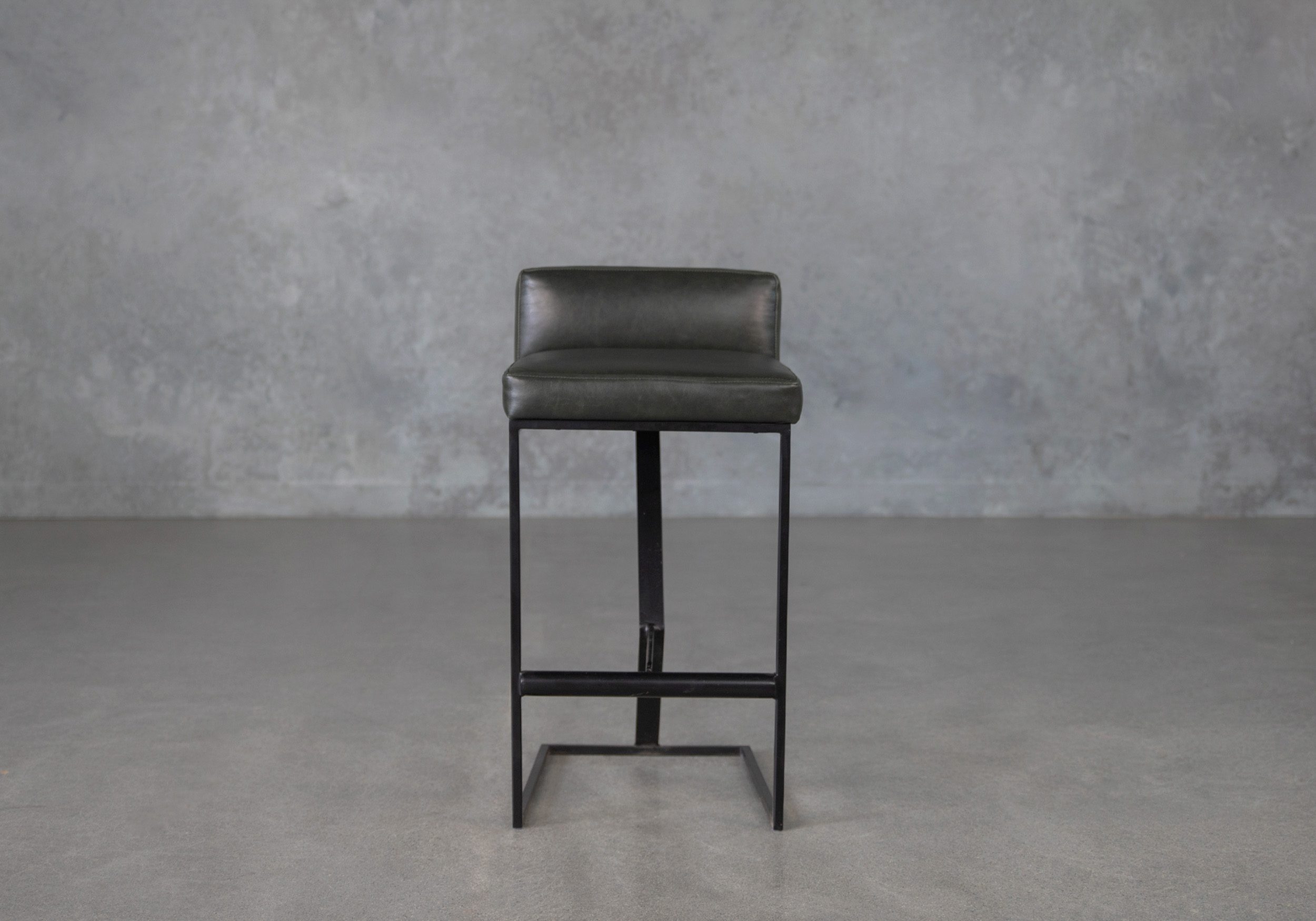 faye leather counter stool front
