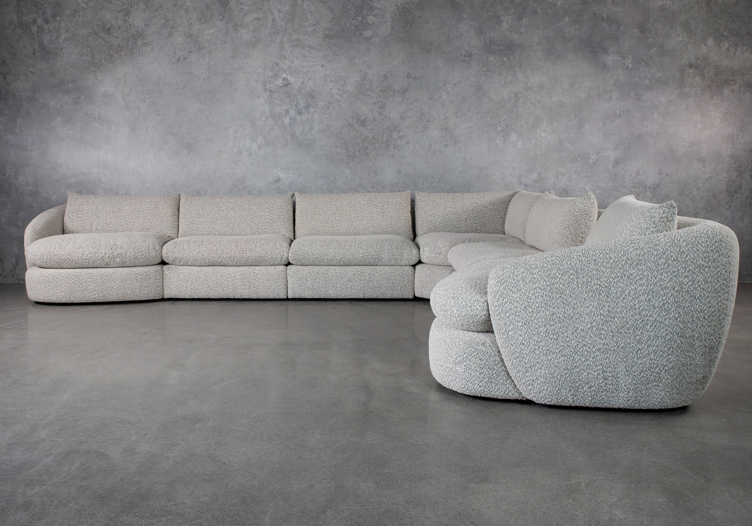 montreal fabric sectional front